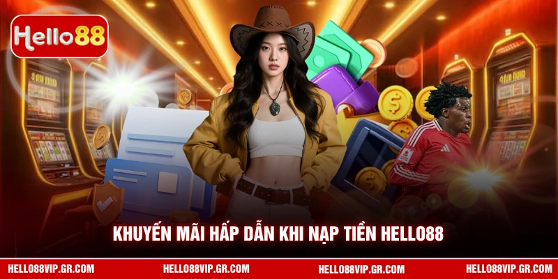 Khuyến mãi hấp dẫn khi nạp tiền HELLO88